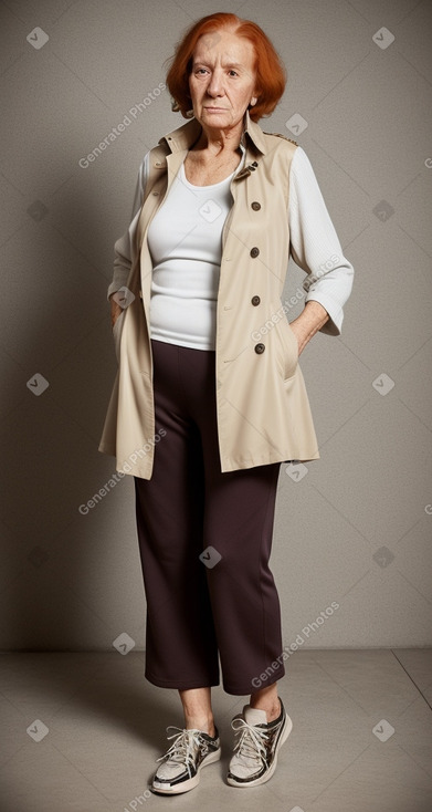 Argentine elderly female with  ginger hair