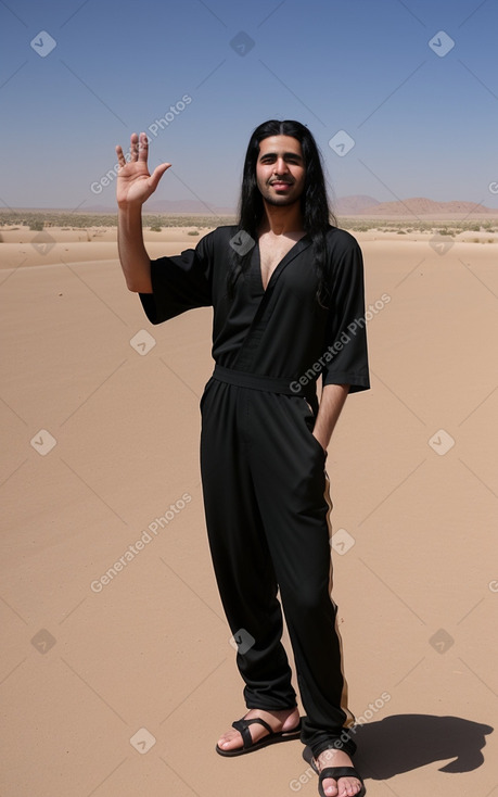 Jordanian adult male with  black hair