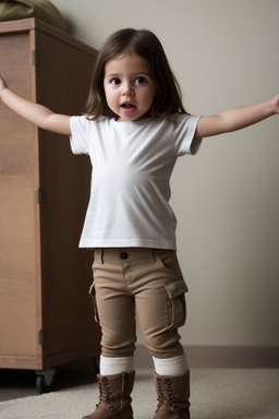 Brazilian infant girl with  brown hair