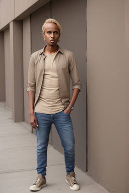 Somali adult male with  blonde hair