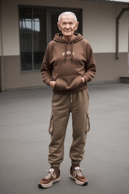 Belarusian elderly male with  brown hair