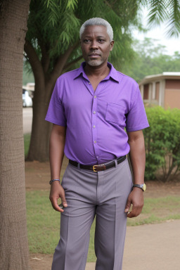 Zambian middle-aged male with  gray hair