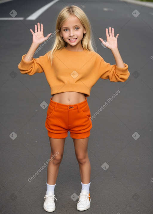 Child female with  blonde hair