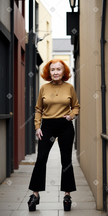 Elderly female with  ginger hair