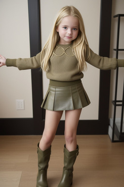 Canadian child girl with  blonde hair