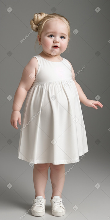 British infant girl with  blonde hair