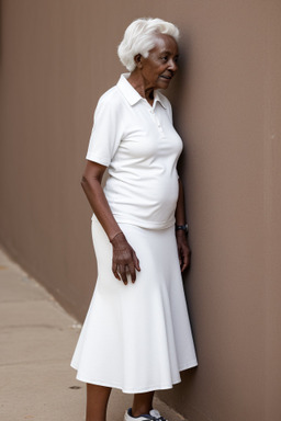 Sudanese elderly female with  white hair