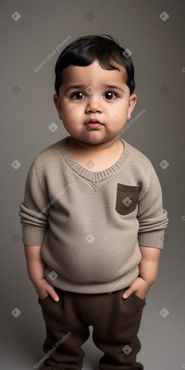 Dominican infant boy with  brown hair