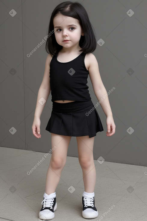 Bulgarian infant girl with  black hair