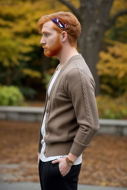 Puerto rican adult male with  ginger hair