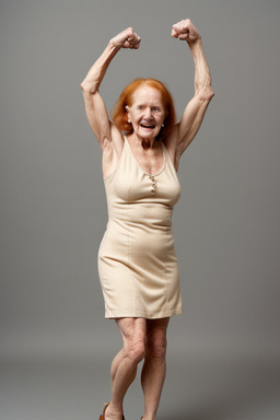 Caucasian elderly female with  ginger hair