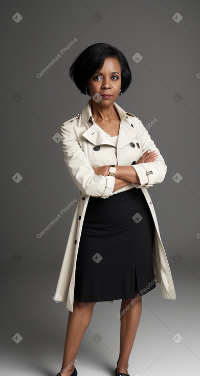 African american 45 years female with  black hair