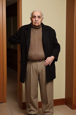 Lebanese elderly male with  brown hair