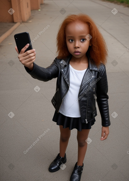 Somali child female with  ginger hair