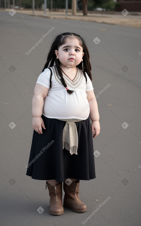 Iranian infant girl with  white hair