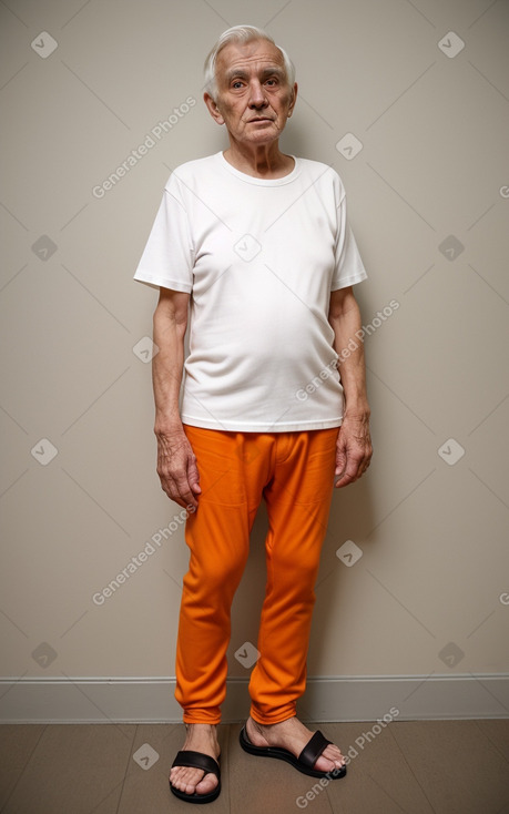 Belgian elderly male with  white hair