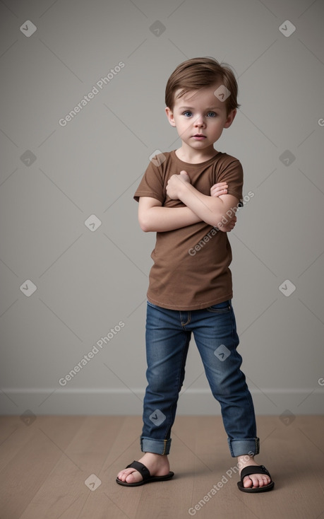 Swedish infant boy with  brown hair