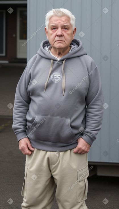 Icelandic elderly male with  white hair