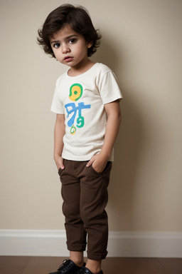 Brazilian infant boy with  brown hair