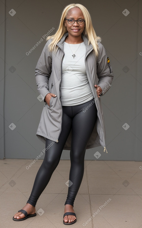 Zimbabwean 45 years female with  blonde hair