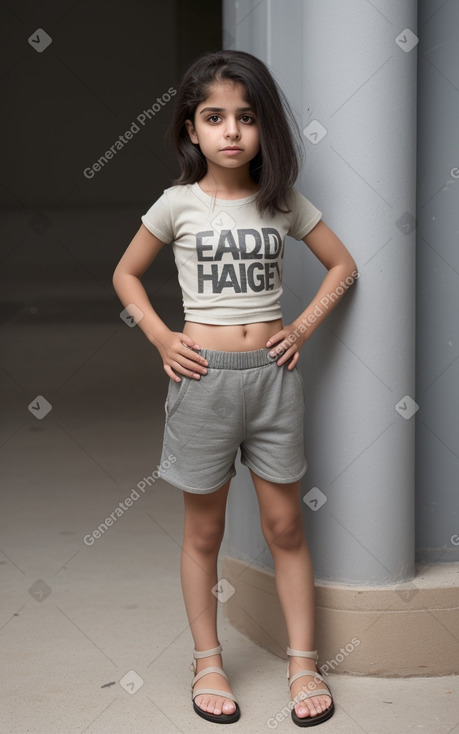 Iraqi child female with  gray hair