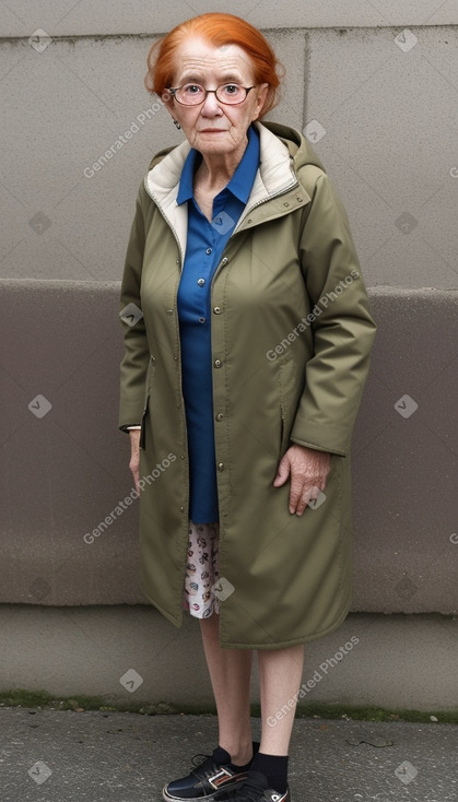 Costa rican elderly female with  ginger hair