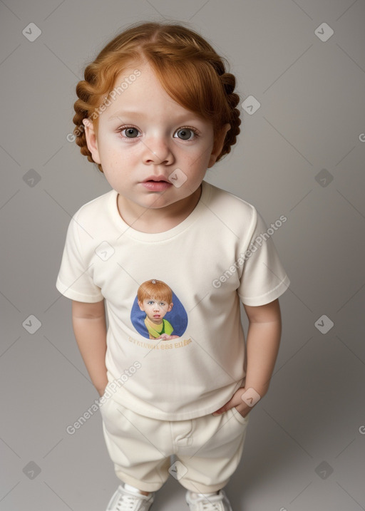 Brazilian infant boy with  ginger hair