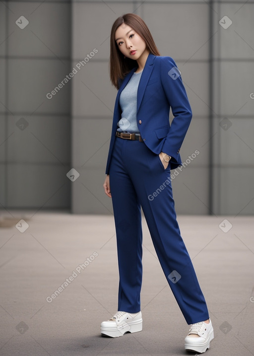 Chinese adult female with  brown hair