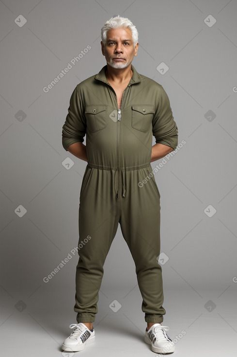 Panamanian 45 years male with  white hair