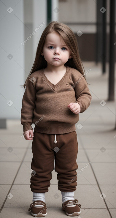 Hungarian infant boy with  brown hair