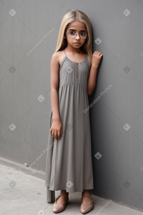 Pakistani child girl with  blonde hair