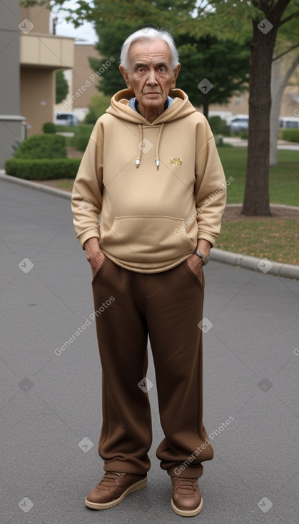 Elderly male with  brown hair