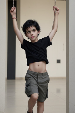 Greek child boy with  black hair