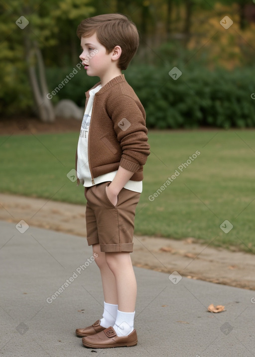 Child boy with  brown hair