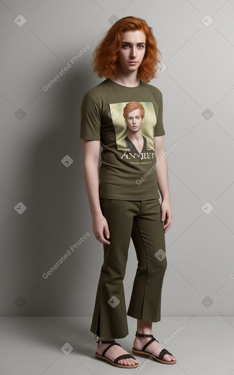 Adult non-binary with  ginger hair