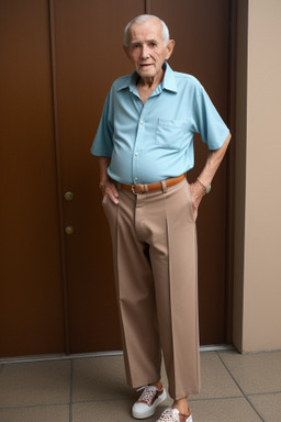 Costa rican elderly male with  brown hair