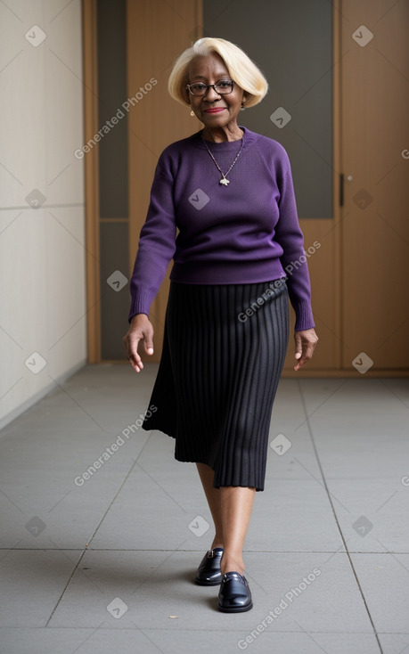 Elderly female with  blonde hair