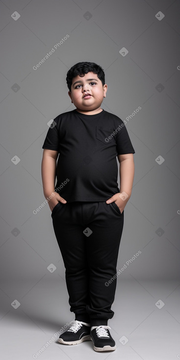 Qatari child boy with  black hair