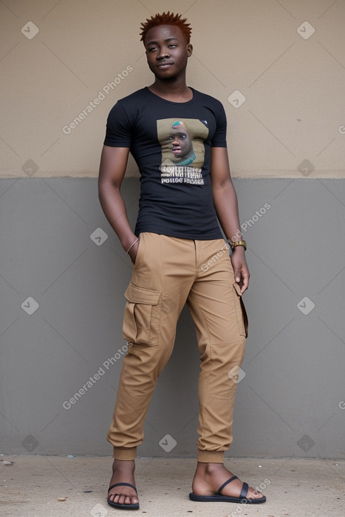 Ghanaian adult male with  ginger hair