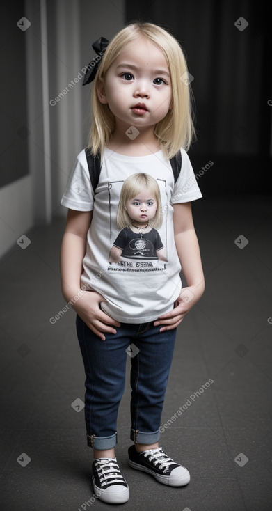 Singaporean infant girl with  blonde hair