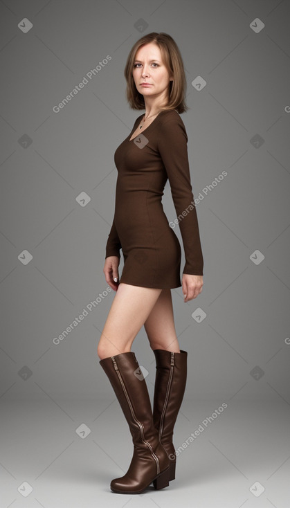 Estonian 45 years female with  brown hair