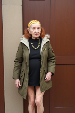 Spanish elderly female with  ginger hair