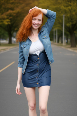 Caucasian adult female with  ginger hair