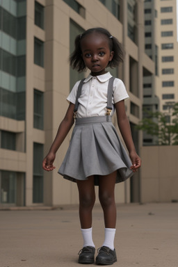 Sudanese infant girl with  gray hair