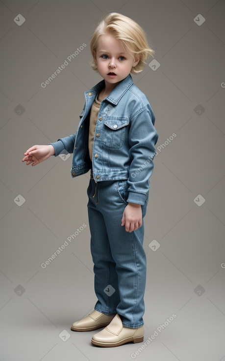 Lithuanian infant boy with  blonde hair