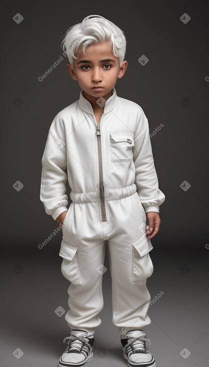 Omani child boy with  white hair