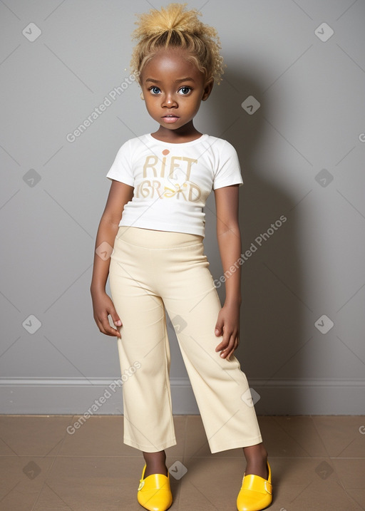 Ghanaian infant girl with  blonde hair