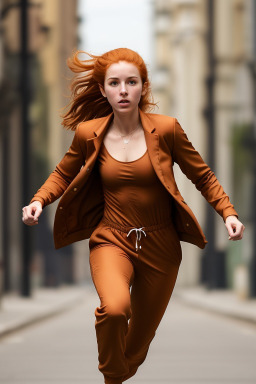 Spanish young adult female with  ginger hair