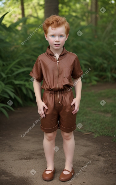 Child boy with  ginger hair