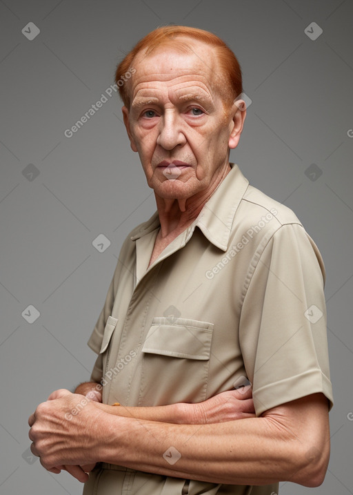 Algerian elderly male with  ginger hair